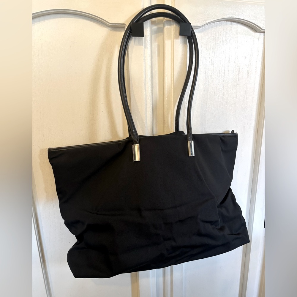 GUCCI Tote Bag Canvas Black